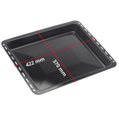 Backblech 3er SPARSET 422x370x 25 und 40 mm mit 2 Backbleche 2 tiefe emailliert und 1 Backrost 422x370x25 passend für Electrolux AEG Juno Zoppas Zanussi Teile Nr. 3531939233 / 353193921-7
