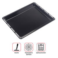 UNIQDEALZ 445 x 375 x 30 mm Backblech  emailliert für Bauknecht Whirlpool Ignis Ikea  auch Neckermann Lloyds Quelle Privileg Matura